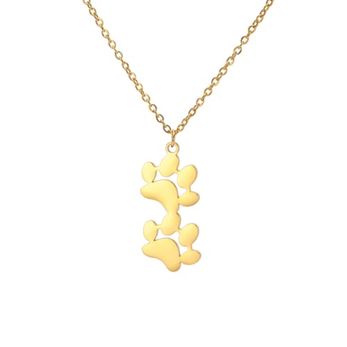 ZYKEJJDDAK Stilvolle Krallen-Halskette, Schlüsselbein-Kette, vielseitige Krallen-Halskette, Halsschmuck, geeignet für verschiedene Anlässe und, 455cm, Edelstahl, Kein Edelstein von ZYKEJJDDAK