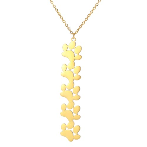 ZYKEJJDDAK Stilvolle Krallen-Halskette, Schlüsselbein-Kette, vielseitige Krallen-Halskette, Halsschmuck, geeignet für verschiedene Anlässe und, 455cm, Edelstahl, Kein Edelstein von ZYKEJJDDAK