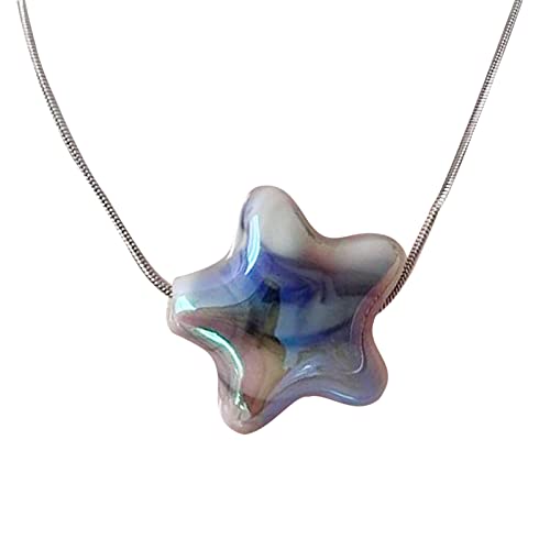 ZYKEJJDDAK Süße, coole Liebes-Halskette, leicht, luxuriös, kalter Hals, modisch, Temperament, Stahl, Schlangenknochen, 457cm, Titanstahl, Kein Edelstein von ZYKEJJDDAK