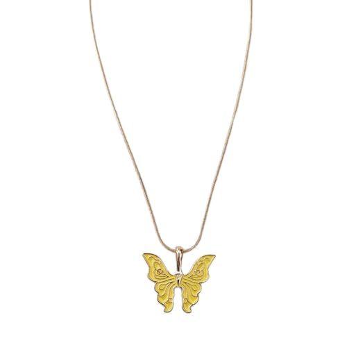ZYKEJJDDAK Trendy Schmetterling Anhänger Halsketten Schmetterling Anhänger Choker Verstellbare Kette Halskette für Mädchen, 45 cm, Metall, Kein Edelstein ZYKEJJDDAK Trendy Schmetterling Anhänger Halsketten Schmetterling Anhänger Choker Verstellbare Kette Halskette für Mädchen, 45 cm, Metall, Kein Edelstein von ZYKEJJDDAK