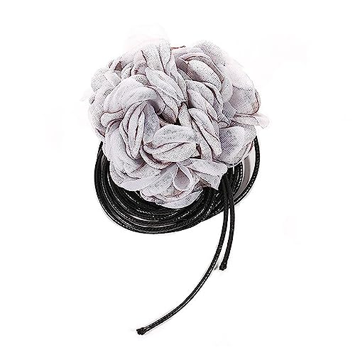 ZYKEJJDDAK Verstellbare Halskette mit Blumen-Anhänger aus Stoff, handgefertigt, modisches Design, eleganter Blumenschmuck, 200 cm, Stoff, Kein Edelstein von ZYKEJJDDAK