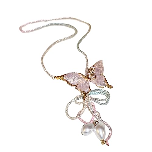 ZYKEJJDDAK Zirkon Imitation Perlen Halskette Damen Design Schlüsselbein Kette Halskette Campus Einfach von ZYKEJJDDAK
