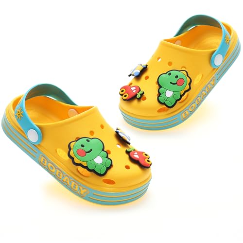 Kinder Clogs Pantoletten Sommer Unisex Hausschuhe Gartenschuhe Mädchen Jungen Strand Sandalen Slip On Flach Badeschuhe Gummi Gartenclogs Outdoor von ZYLDK