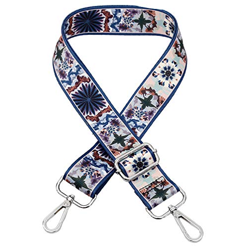 Schultergurt Tragegurt Bunter Verstellbarer Tschengurt Umhängegurt für Schultertasche Tragetaschen und Handtaschen Blumen Muster 80-140cm Schulterriemen von ZYLDK