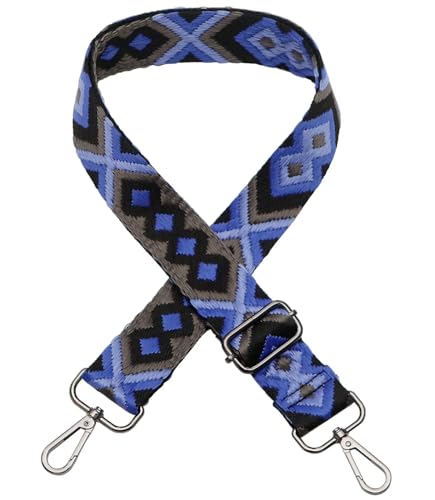 Verstellbarer Schultergurt Taschengurt Breit Schulterriemen Umhängegurt Herren Taschenriemen Damen Zubehör Tragegurt Längenverstellbarer für Schultertasche Tragetaschen und Handtaschen C-Navy blau von ZYLDK