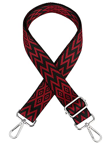 Verstellbarer Schultergurt Taschengurt Breit Schulterriemen Umhängegurt Herren Taschenriemen Damen Zubehör Tragegurt Längenverstellbarer für Schultertasche Tragetaschen und Handtaschen,B Silver Clasp von ZYLDK