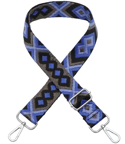 Verstellbarer Schultergurt Taschengurt Breit Schulterriemen Umhängegurt Herren Taschenriemen Damen Zubehör Tragegurt Längenverstellbarer für Schultertasche Tragetaschen und Handtaschen,C Silver Clasp von ZYLDK