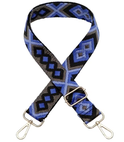 Verstellbarer Schultergurt Taschengurt Breit Schulterriemen Umhängegurt Herren Taschenriemen Damen Zubehör Tragegurt Längenverstellbarer für Schultertasche Tragetaschen und Handtaschen,C Gold Clasp von ZYLDK