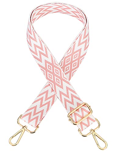 Verstellbarer Schultergurt Taschengurt Breit Schulterriemen Umhängegurt Herren Taschenriemen Damen Zubehör Tragegurt Längenverstellbarer für Schultertasche Tragetaschen und Handtaschen,B Gold Clasp von ZYLDK