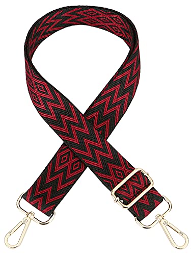 Verstellbarer Schultergurt Taschengurt Breit Schulterriemen Umhängegurt Herren Taschenriemen Damen Zubehör Tragegurt Längenverstellbarer für Schultertasche Tragetaschen und Handtaschen,B Gold Clasp von ZYLDK