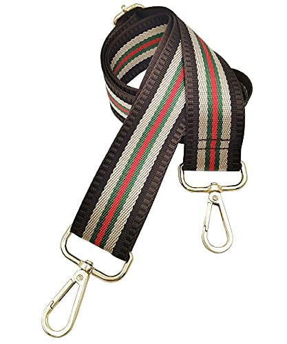 Verstellbarer Schultergurt Taschengurt Schulterriemen Umhängegurt für Schultertasche Tragetaschen und Handtaschen Breit 40mm -Streifen 75-135cm von ZYLDK