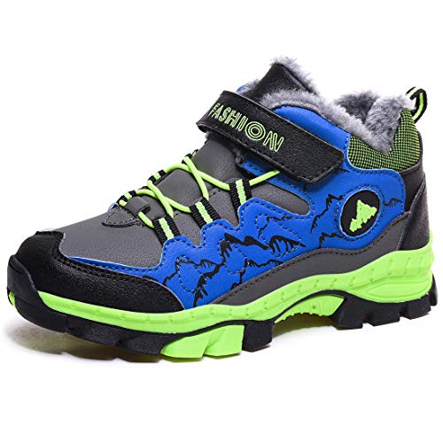 ZYLDK Kinder Winterschuhe Warm Gefütterte Winterboots Jungen Mädchen Trekkingschuhe Schneestiefel Baumwollschuhe Outdoor rutschfest mit Klettverschluss,Grün,EU 30 ZYLDK Kinder Winterschuhe Warm Gefütterte Winterboots Jungen Mädchen Trekkingschuhe Schneestiefel Baumwollschuhe Outdoor rutschfest mit Klettverschluss,Grün,EU 30 von ZYLDK
