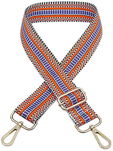 ZYLDK Verstellbarer Schultergurt Taschengurt Breit Schulterriemen Umhängegurt Herren Taschenriemen Damen Zubehör Tragegurt Längenverstellbarer für Schultertasche Tragetaschen und Handtaschen Orange von ZYLDK