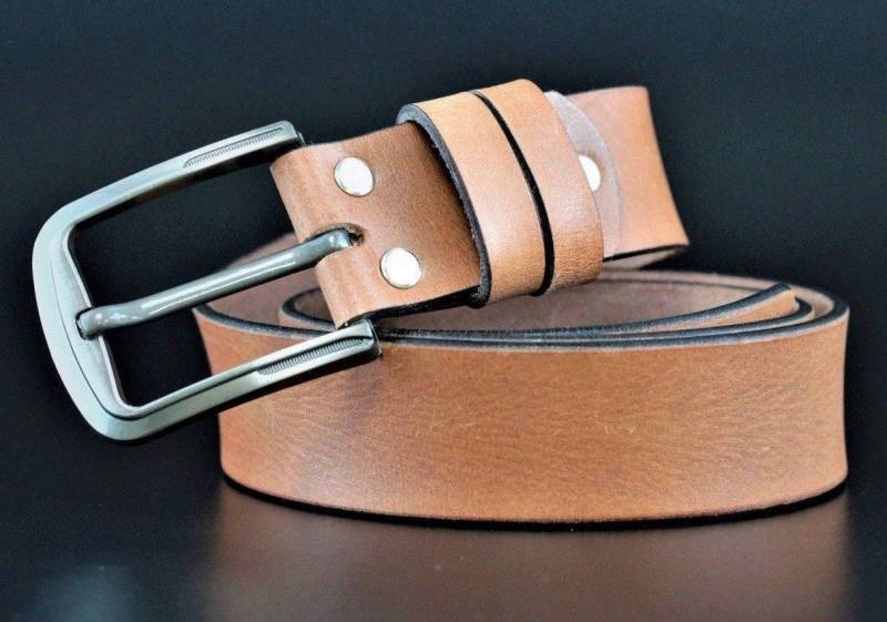 Ledergürtel Herren Echte Neue Schnalle Hosengrößen Braun Schwarz Tan Jeans. Hochwertige Messingschnalle # 100% Leder 1.klasse P & von ZYLOLEATHER