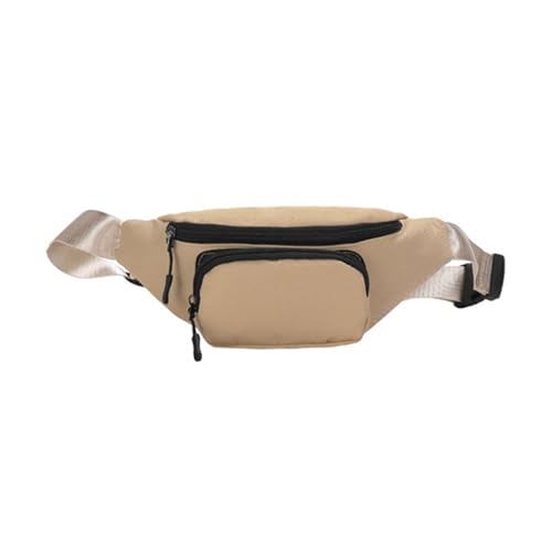 Crossbody-Hüfttasche, spritzwassergeschützte Brusttasche für Teenager, Erwachsene, große Kapazität, Sport, vielseitiger Reisegürtel, Wandertasche, khaki, Mass Beauty von ZYMIADOU