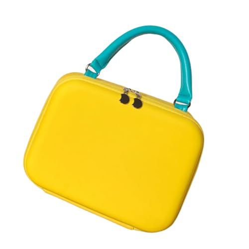 Mehrzweck-Reise-Make-up-Tasche, geräumiger Kosmetik-Organizer mit einzigartigen Fächern für den täglichen Gebrauch, Reise-Make-up-Tasche, gelb, Mass Beauty von ZYMIADOU