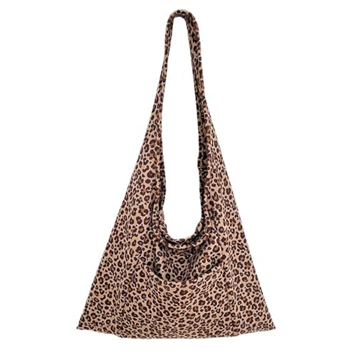 Modische Handtasche mit Tiermuster und einem Riemen, Nylon, für Langlebigkeit und einfache Reinigung, Polyester, braun, One Size von ZYMIADOU