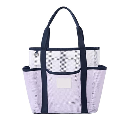 Praktische und leichte Strandtasche in auffälligem Design, ausgehöhlte Handtasche, geeignet für Ihren täglichen Strandurlaub, violett, One Size Praktische und leichte Strandtasche in auffälligem Design, ausgehöhlte Handtasche, geeignet für Ihren täglichen Strandurlaub, violett, One Size von ZYMIADOU