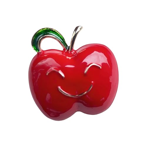 Robuste Obst-Brosche aus Metalllegierung, kombiniert praktischen Kleidungsverschluss mit trendigem Accessoire, Kleidungsnadel, Zubehör, robuste, blicksichere Anstecknadel, Einheitsgröße, Wie von ZYMIADOU