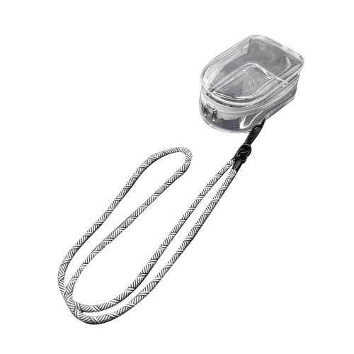 Transparente Umhängetasche für kleine Gegenstände, tragbare PVC-Aufbewahrungstaschen mit verstellbarem Riemen für den täglichen Gebrauch, Puppe, transparente Reisezubehörtaschen, Brai in Schwarz und von ZYMIADOU