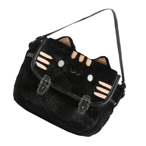 ZYMIADOU All-Matching-Umhängetasche für Damen und Mädchen, niedlicher Cartoon, trendig, Kuriertasche, Plüsch-Katzen-Crossbody, Damen, Plüsch-Katzen-Schultertasche, trendige Handtasche, Crossbody von ZYMIADOU