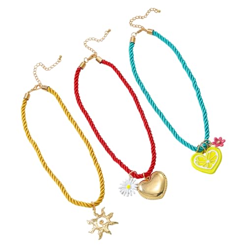 ZYMIADOU Artistics Halskette mit Sonnenblumen-Motiv, Herz-Design, stabile Legierung, Schmuck, Statement-Stücke für Frauen, stapelbare Halskette von ZYMIADOU