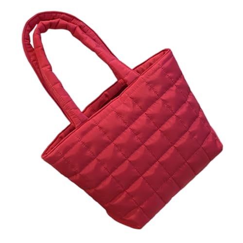 ZYMIADOU Damen Achseltasche Mädchen gesteppte Arbeit Polsterung Handtasche große Kapazität Schulter Einkaufen Pendeln Frauen Puffer Arbeit große Kapazität Handtasche gesteppte Achsel-Schulter, a, One von ZYMIADOU