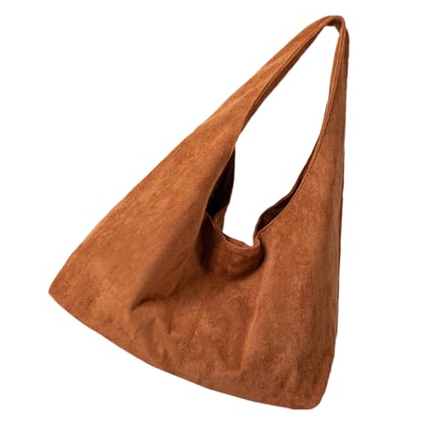 ZYMIADOU Damen Winter Casual Underarm Bag Retro Single Shoulder Purse Slouchy Underarm Pack Suitable For Various Occasion Slouchy, braun, One Size von ZYMIADOU