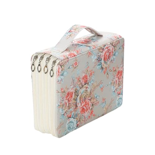ZYMIADOU Großes Federmäppchen mit 200 Fächern, Multifunktions-Organizer, Tasche mit Reißverschlüssen für Erwachsene, Teenager, Multifunktionstaschen-Organizer, beige ZYMIADOU Großes Federmäppchen mit 200 Fächern, Multifunktions-Organizer, Tasche mit Reißverschlüssen für Erwachsene, Teenager, Multifunktionstaschen-Organizer, beige von ZYMIADOU