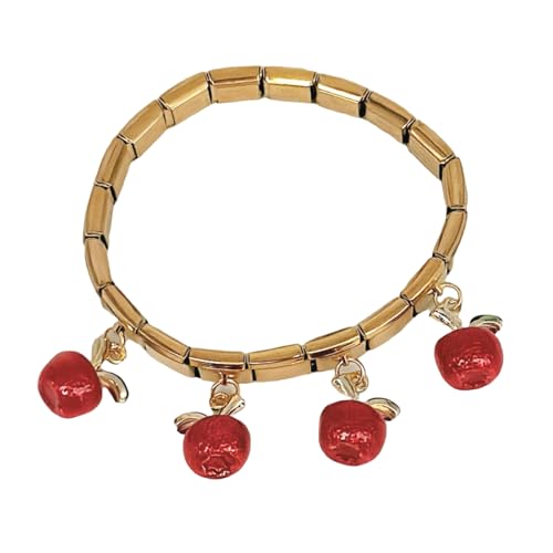 ZYMIADOU Italienisch inspirierter gemischter Charm, einzigartiger Obst- und Chilis-Anhänger, Edelstahl, Damen-Armreif, Schmuck, gemischter Anhänger, Einheitsgröße, Wie beschrieben von ZYMIADOU