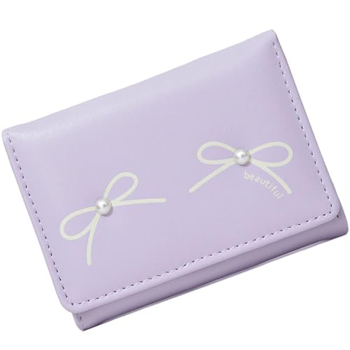 ZYMIADOU Kleine Schleifen Geldbörse für Frauen Ästhetische Designs Kurze Geldbörsen PU Leder Münzbörse Stilvolle Damen Kartenhalter Elegante Schleifen Designs, violett, Mass Beauty ZYMIADOU Kleine Schleifen Geldbörse für Frauen Ästhetische Designs Kurze Geldbörsen PU Leder Münzbörse Stilvolle Damen Kartenhalter Elegante Schleifen Designs, violett, Mass Beauty von ZYMIADOU