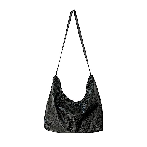 ZYMIADOU Luxuriöse Geldbörsen und Handtaschen, PU-Leder, Umhängetasche, Crossbody-Tasche für Damen, Unterarmtasche, modische Kuriertasche, Schwarz , One Size von ZYMIADOU