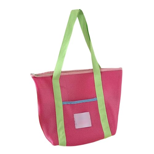 ZYMIADOU Mehrzweck-Netz-Strandtasche, faltbar, mit schnell trocknender Funktion, Handtasche für Urlaub, wasserfreundlich, Netz-Schulter, D, One Size von ZYMIADOU