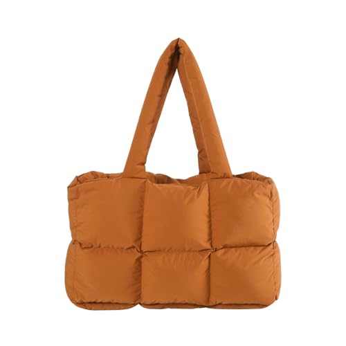 ZYMIADOU Mode Gesteppte Baumwolle Damen Handtasche Vielseitige Umhängetasche Große Kapazität Achseltaschen für den täglichen Gebrauch Modische gesteppte Geldbörse, braun, One Size ZYMIADOU Mode Gesteppte Baumwolle Damen Handtasche Vielseitige Umhängetasche Große Kapazität Achseltaschen für den täglichen Gebrauch Modische gesteppte Geldbörse, braun, One Size von ZYMIADOU