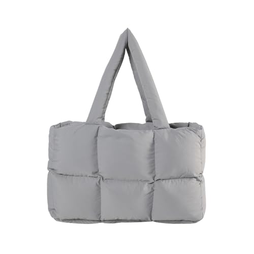 ZYMIADOU Mode Gesteppte Baumwolle Damen Handtasche Vielseitige Umhängetasche Große Kapazität Achseltaschen für den täglichen Gebrauch Modische gesteppte Geldbörse, grau, One Size ZYMIADOU Mode Gesteppte Baumwolle Damen Handtasche Vielseitige Umhängetasche Große Kapazität Achseltaschen für den täglichen Gebrauch Modische gesteppte Geldbörse, grau, One Size von ZYMIADOU