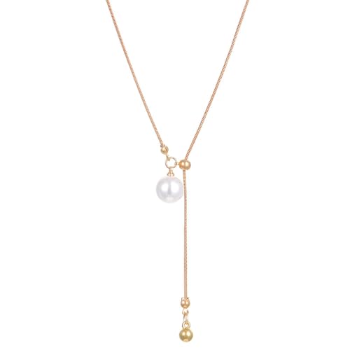 ZYMIADOU Natürliche Tieraugen-Perlen, verstellbare Halskette, Legierung, Schmuck für den täglichen Gebrauch oder besondere Anlässe, mehrlagig, stapelbar, Schmuckgeschenk, Einheitsgröße, Wie von ZYMIADOU