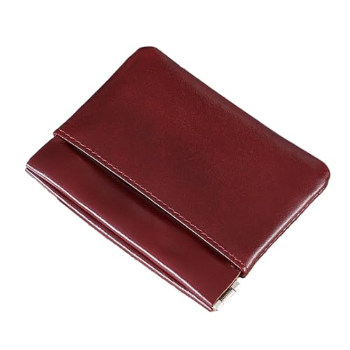 ZYMIADOU RFIDBlocking Pocket Wallet Card Holder Waterproof Bank Credit MultiSlot Purse for Men Women Wallet Bag, claret, Mass Beauty von ZYMIADOU