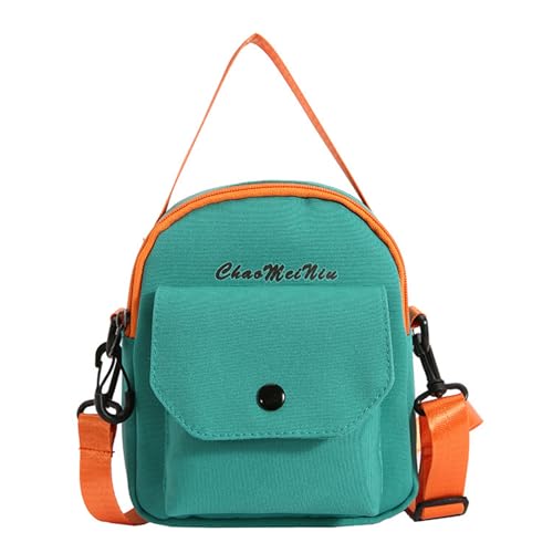 ZYMIADOU Stilvolle Damen-Umhängetasche aus Nylon, niedliches Cartoon-Design, Handy-Umhängetasche für Damen, grün, One Size von ZYMIADOU