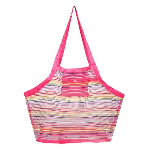 ZYMIADOU Strandtasche Trend Handtasche Große Kapazität Schulter Sand Spielzeug Picknicks Aufbewahrung Große Kapazität Handtasche Sand Mesh Schulter Picknick, B, One Size von ZYMIADOU
