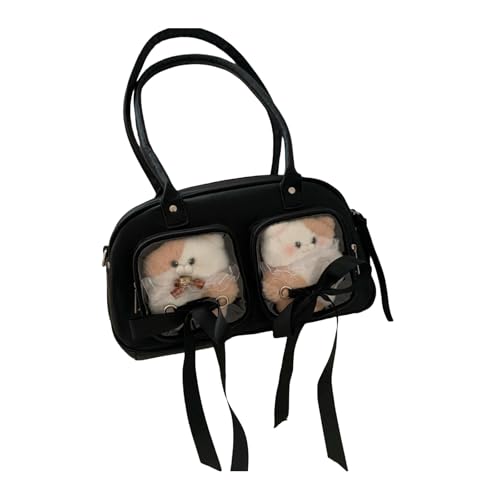 ZYMIADOU Sweet Cool Itabag Umhängetasche Handtasche Transparent Itabag Messenger Fashion Satchel Handtasche Daypacks Ita Crossbody Messenger Shoulder, Schwarz , One Size von ZYMIADOU