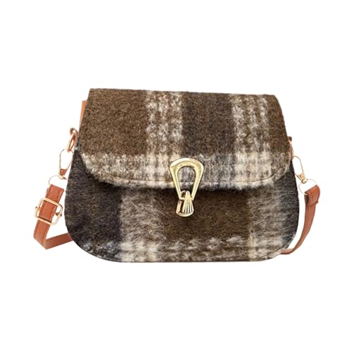 ZYMIADOU Trendige Damen Umhängetasche, moderne und funktionelle Crossbody-Taschen für den täglichen Gebrauch, Frauen Achseltasche, braun, One Size von ZYMIADOU