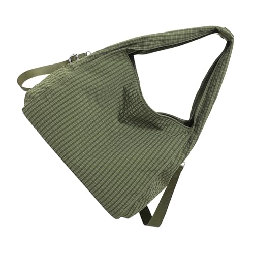 ZYMIADOU Trendige Waffel-Print Umhängetasche für Damen und Mädchen mit großer Kapazität Slouchy Bags SCrossbody Geldbörse Shopper Handtasche Damentasche, grün, One Size von ZYMIADOU