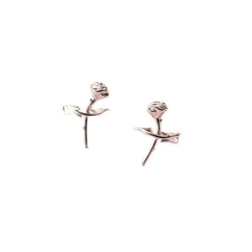 S925 Silver Thorn Rose Eart Clip Pour Femmes Earhole Free Eart Clip Fleur Boucles D'Oreilles Jewelry M01899, ZYNSAE, 1 Paire von ZYNSAE