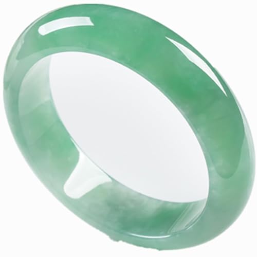 ZYOQYG Jade Armreif Armband Für Frauen Mädchen Eis Grün Farbige Transparent Jade Armband Geschenk Für Tochter (56) von ZYOQYG