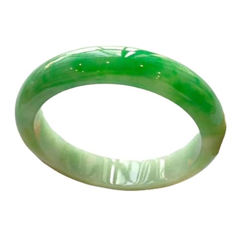 ZYOQYG Natürliche Grüne Jade Armreif Armband Für Frauen Mädchen Nur Chinesischer Ewiger Schmuck Bringt Glück (56) von ZYOQYG