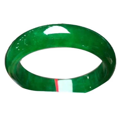 ZYOQYG Natürliche Jade Armreif Armband für Frauen Kaiser Grünes Eis Transparent Jade Schmuck Geschenk für Mama (58) von ZYOQYG
