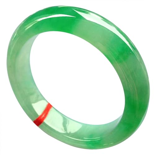 ZYOQYG Natürliche grüne Jade Armreif Armband für Frauen Eis transparent Wasser Moisturizing Jade Armband Schmuck (60) von ZYOQYG