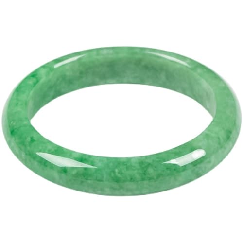 ZYOQYG Natürlicher Jade Armreif Armband Damen, grüne echte Eisjade, Glücksfür Schmuck Jade Armreif (52) von ZYOQYG