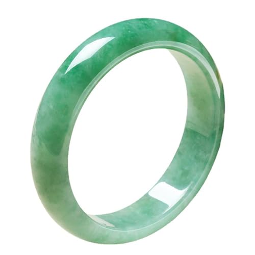 ZYOQYG Natürlicher Jade Armreif Armband Damen Echte Eis Arten Wasser grünes reines Jade Armband (54) von ZYOQYG