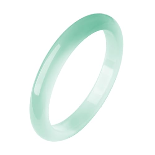 ZYOQYG Natürlicher Jade Armreif Armband Damen Echte Eisarten Smaragd Hellgrüner Achat Frische und Elegante Armband (54) von ZYOQYG